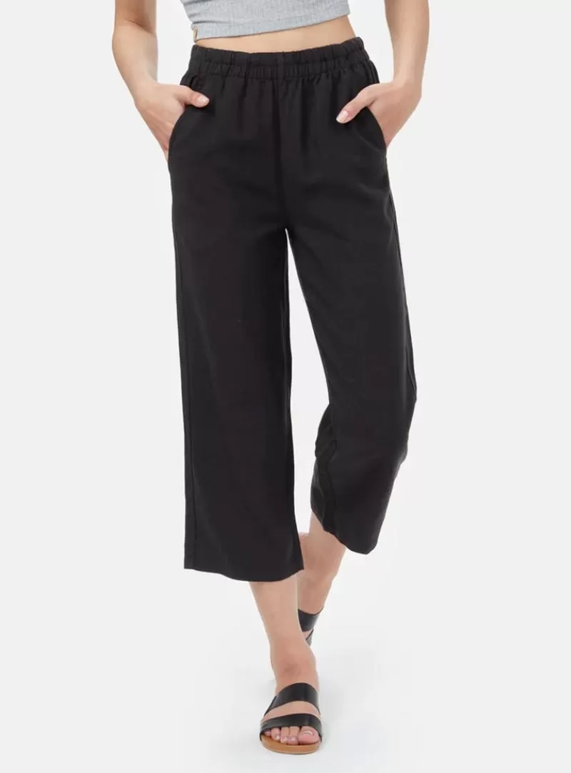 TreeLinen Billow Pant by Ten Tree in Black