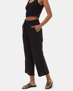 TreeLinen Billow Pant by Ten Tree in Black