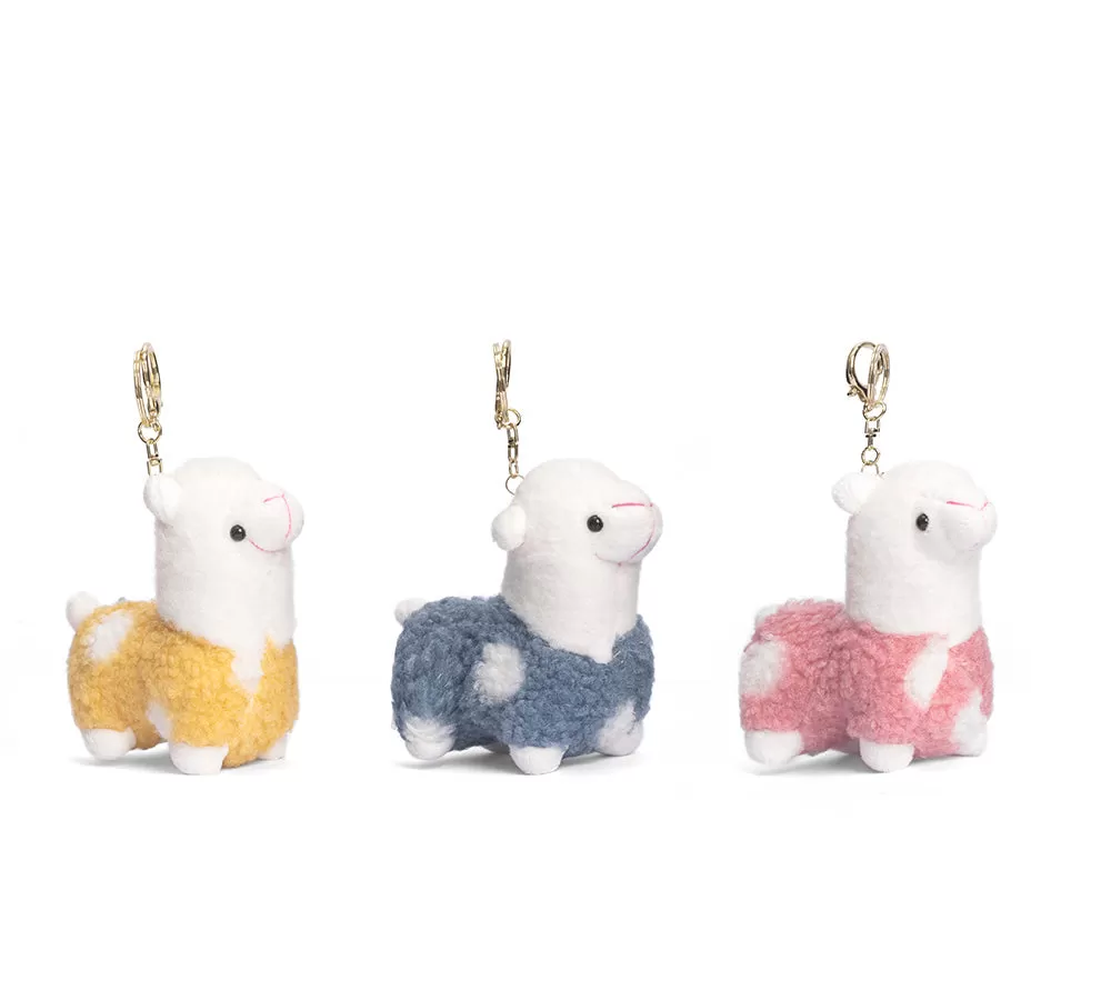 UGG AUSTRALIAN SHEPHERD Cute Plush Alpaca Keyring