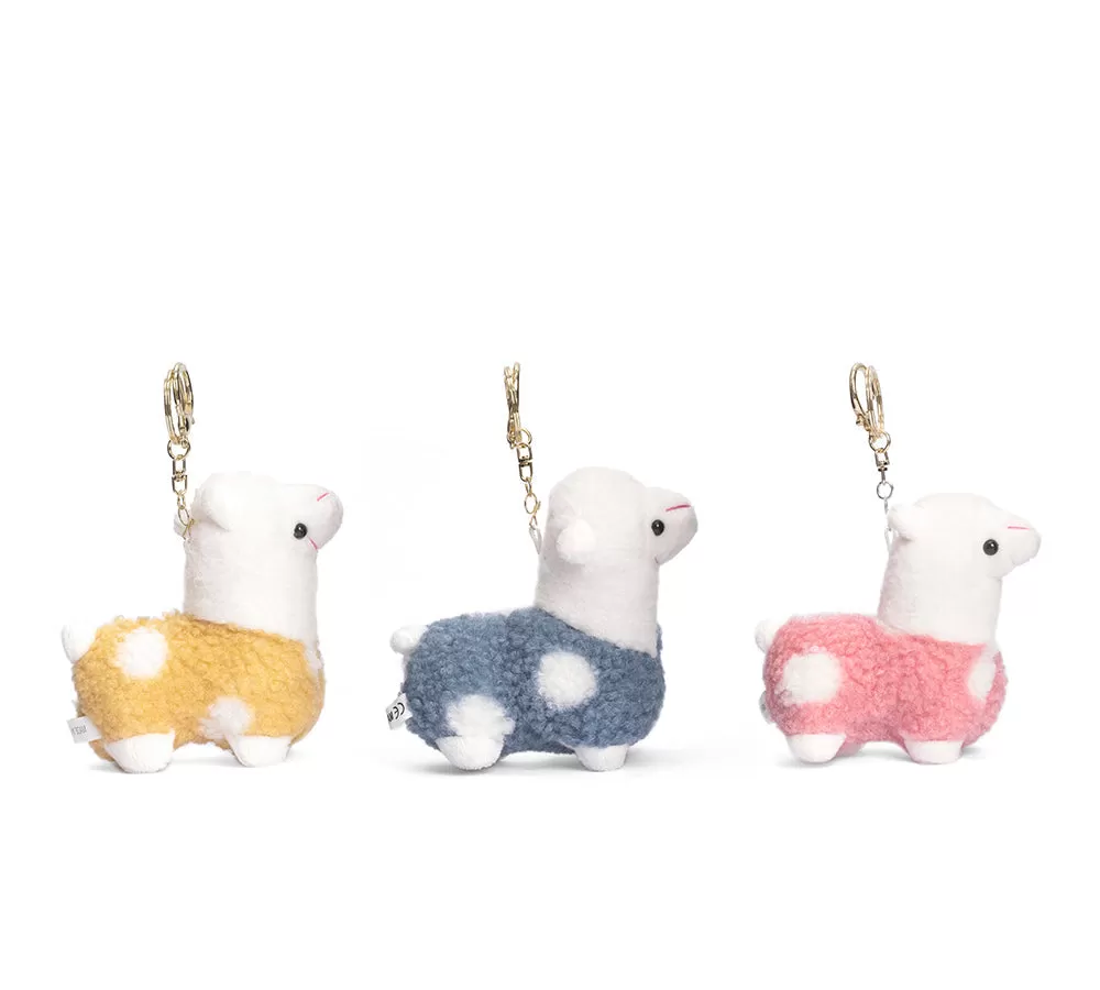 UGG AUSTRALIAN SHEPHERD Cute Plush Alpaca Keyring