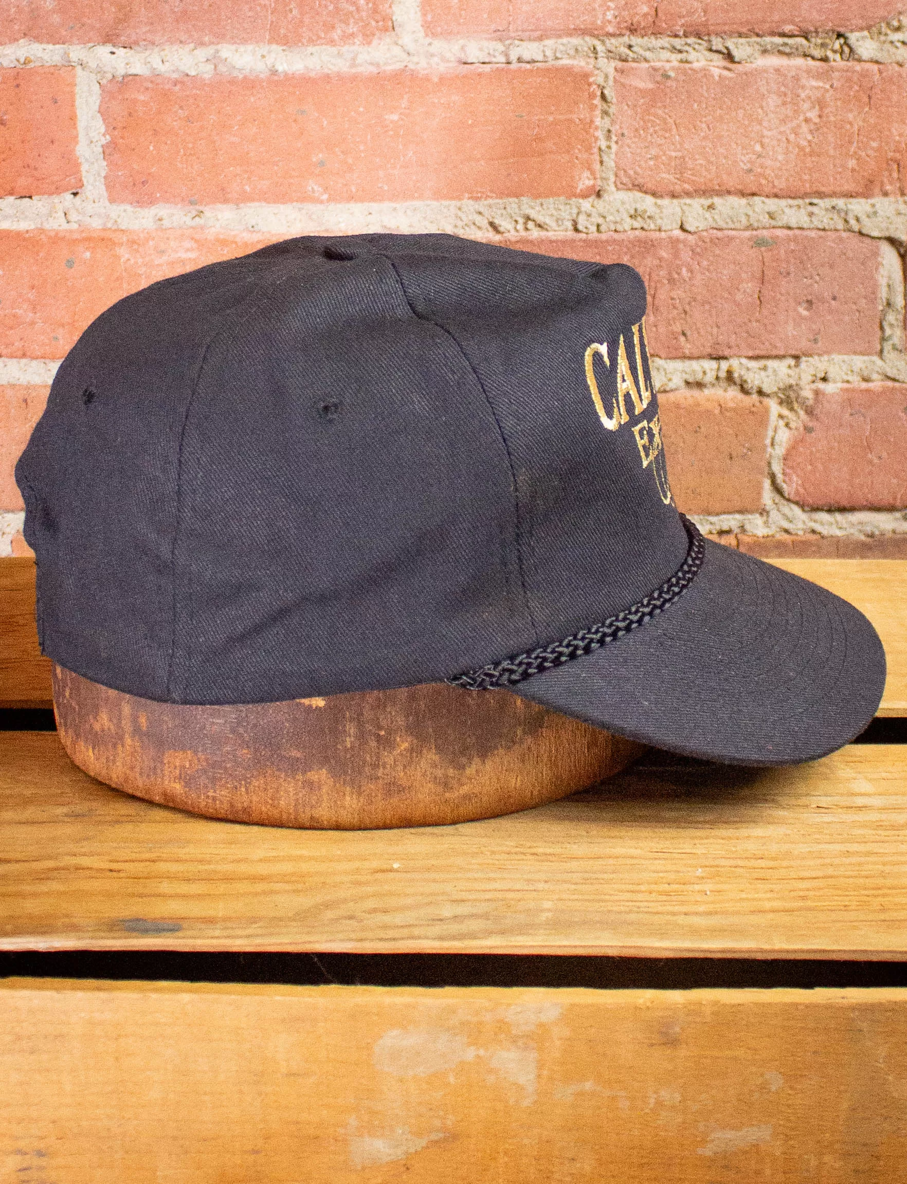 Vintage Calvert Extra Whisky Black Trucker Hat