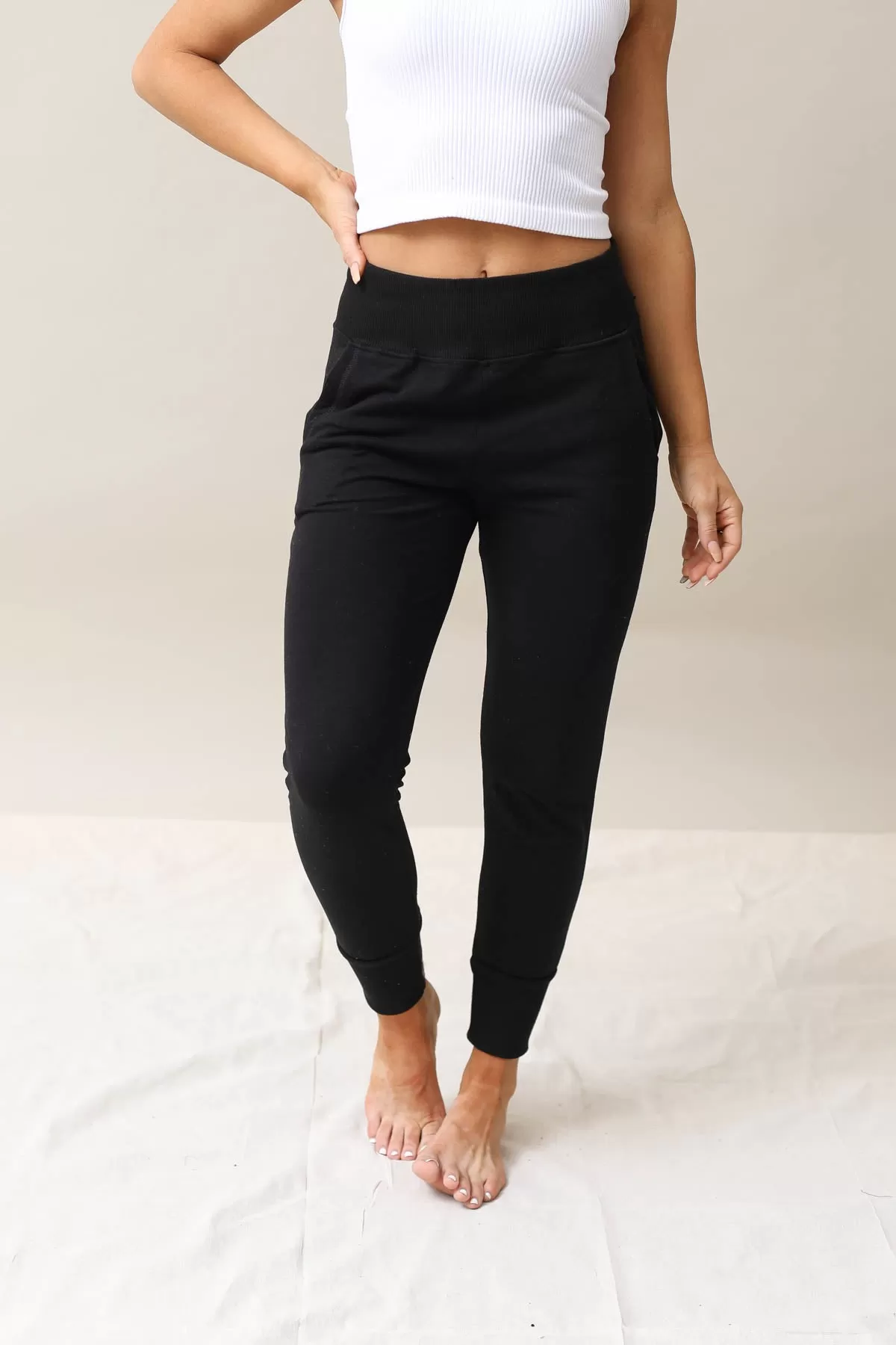 Wide Waist Band Stay In Joggers