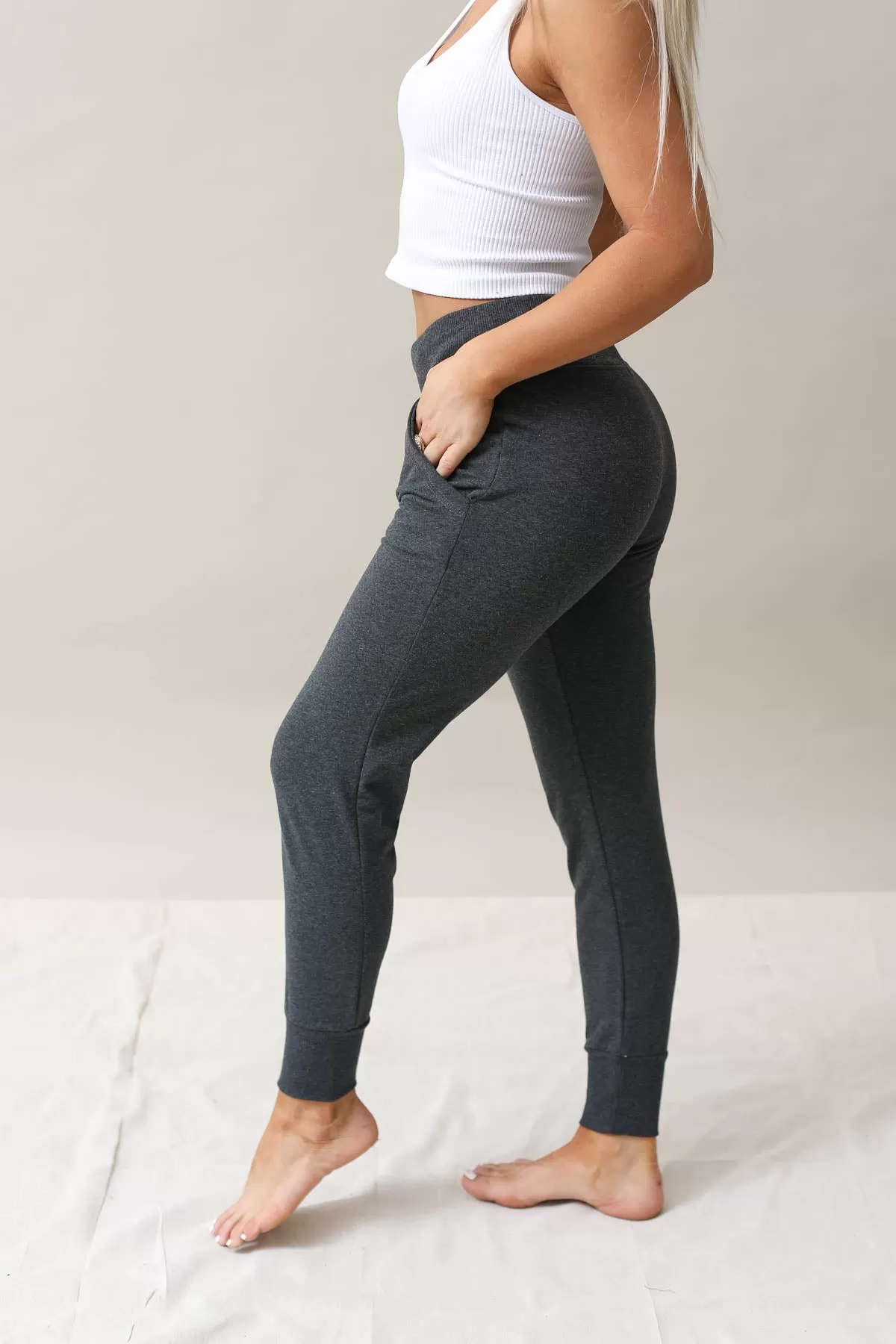 Wide Waist Band Stay In Joggers