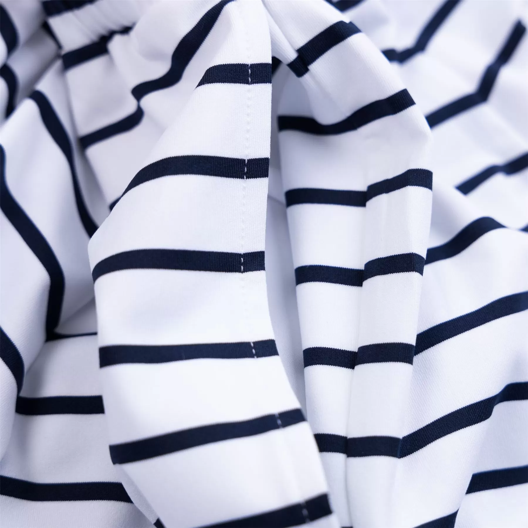 Womens RLX Short Sleeve Collared Stripe Dress White/Navy - SS24